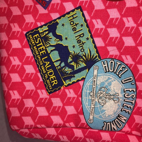 Estee Lauder NEW vintage Postcard Travel Makeup Ba - Picture 5 of 5